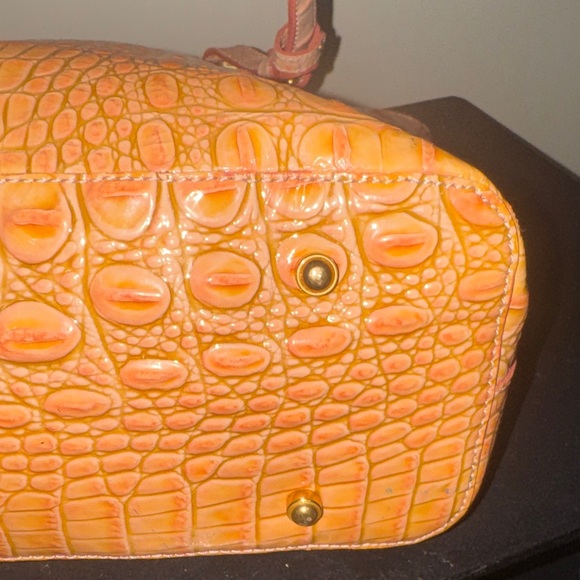 Brahmin Light Brown Croc-Embossed Tote - Picture 12 of 16